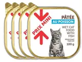 Pâtée au poisson pour chat, Prix Mini (Lot de 4 x 100 g)