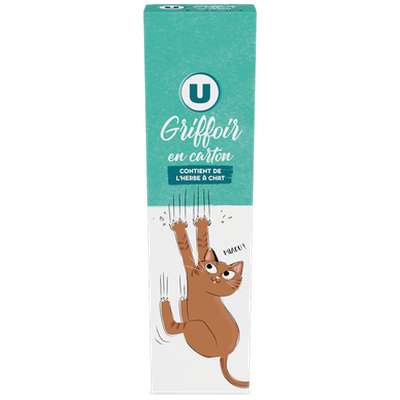 Griffoir pour chat en carton, U