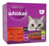 Pâtée pour chat sachets repas classiques en sauce, Whiskas (24 x 85 g)