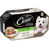 Terrines pour chien Recettes de campagne, Cesar (4 x 150 g)