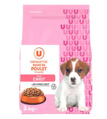 Croquettes poulet chiot, U (3 kg)