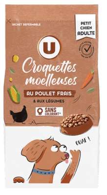 Croquettes moelleuses poulet frais & légumes pour chien, U (1,5 kg)