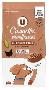 Croquettes moelleuses poulet frais & légumes pour chien, U (1,5 kg)