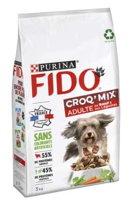 Croq mix bœuf pour chien, Fido (3 kg)