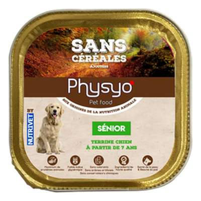Aliment pour chien terrine chien senior, Physyo (150 g)