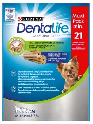 Bâtonnet extra small pour chien 2-7kg - X21, Dentalife (207 g)