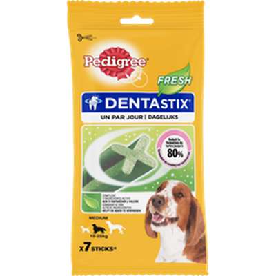 Dentastix Fresh pour chiens moyens, Pedigree (x 7, 180 g)