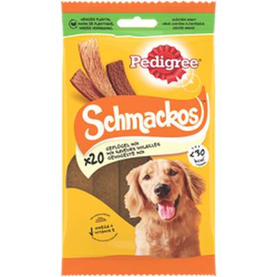Friandises pour chien Schmackos mix saveurs volailles, Pedigree (X20)