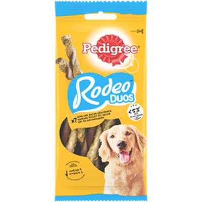 Récompense pour chien duo poulet/bacon, Pedigree (123 g)