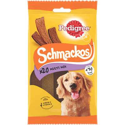 Friandises pour chien Schmackos multi mix 3 variétés, Pedigree (X 20)