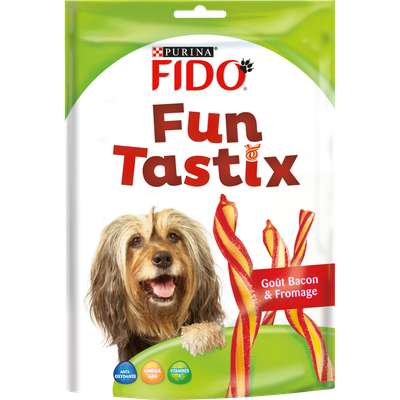 Friandises pour chien Funtastix goût bacon fromage Fido, Purina (150 g)