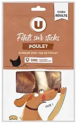 Filet de poulet pour chien sur stick, U (80 g)