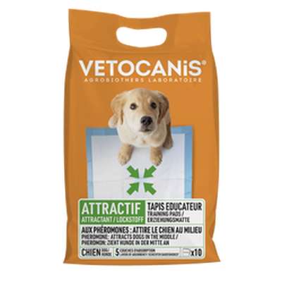 Tapis absorbant éducatif pour chien, Vetocanis (x 10)