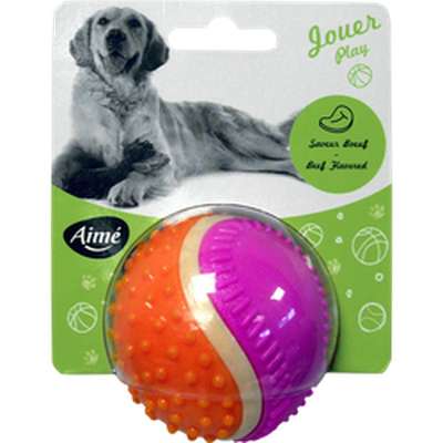 Balle 5 sens en plastique pour chien, Aimé (x 1)