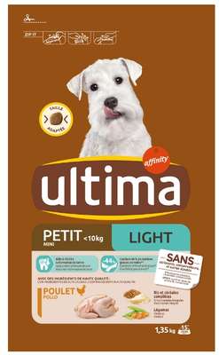 Croquettes pour chien mini light, Ultima (1,35kgs)