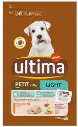Croquettes pour chien mini light, Ultima (1,35kgs)