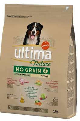Croquettes sans céréales pour chien médium et maxi à la dinde, Ultima (2,7 kgs)