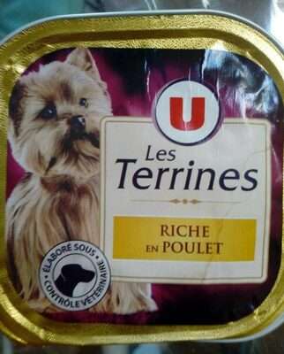 Terrines pour chiens au poulet, U (300 g)