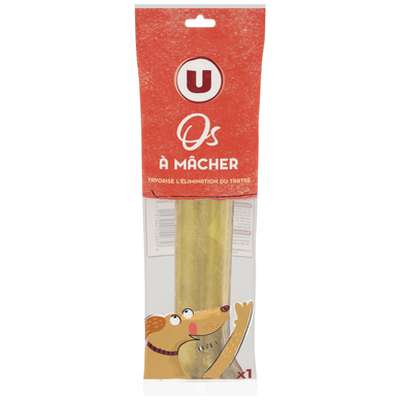 Os pressé grand modèle pour chien, U (262 g)