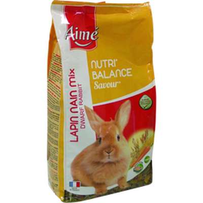 Aliment pour lapin nain nutri'balance, Aimé (900 g)