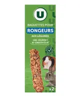 Baguettes aux légumes pour rongeurs, U (x 2)