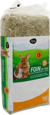 Foin de crau pour rongeurs et lapins, Aimé (1 kg)