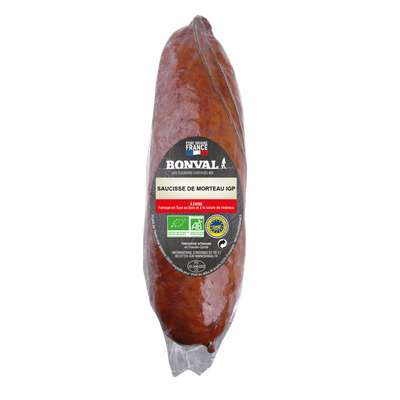 Saucisse de Morteau IGP BIO, Bonval (300 g)