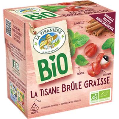 Infusion plantes "Brûle graisse" bio La tisanière x20 sachets 26g