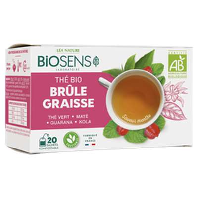 Thé brûle graisse bio, Biosens (x 20 sachets, 30 g)