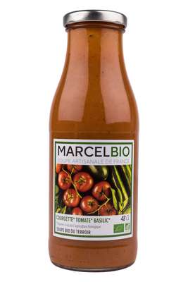 Soupe Courgettes, Tomates et Basilic BIO, Marcel BIO (48 cl)