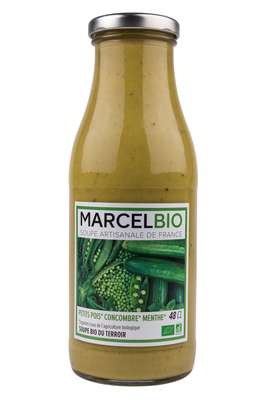 Soupe Petit Pois, Concombre et Menthe BIO, Marcel BIO (48 cl)