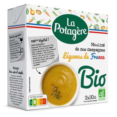Mouliné de légumes de nos campagnes BIO, La potagère (2 x 30 cl)