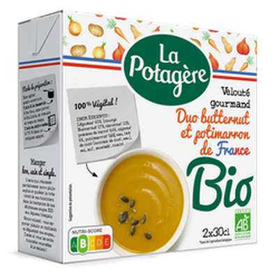 Velouté Duo de Butternut et Potimarron, La Potagère (2 x 30 cl)