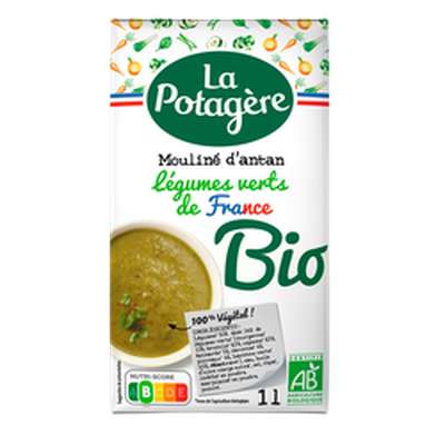 Mouliné d'Antan aux légumes verts BIO, La Potagère (1 l)