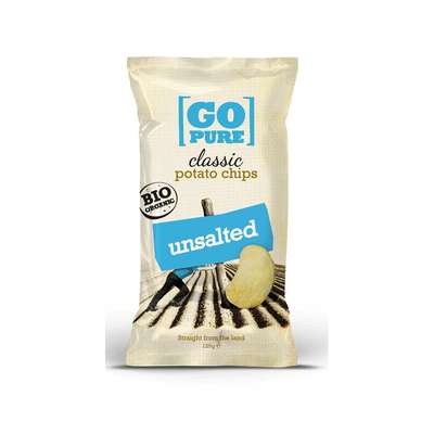 Chips sans sel, huile de tournesol BIO, Go Pure (125 g)
