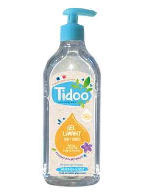 Gel lavant bébé ultra doux à l'extrait de lin BIO, Tidoo (495 ml)