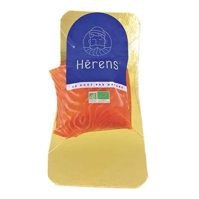 Coeur de saumon fumé BIO, Irlande ou Ecosse selon arrivage, Herens (150 g)