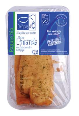 Filet de limande MSC enrobage meunière BIO, Délices d'Ô (x 2, 200 g)