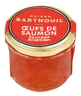 Oeufs de saumon sauvage américain BIO , Barthouil (100 g)