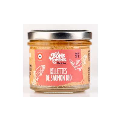 Rillettes de saumon BIO, Les Bons Moments  (90 g)