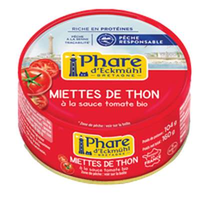 Miettes de thon à la sauce tomate, Phare d'Eckmuhl (160 g)