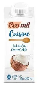 Crème de cuisine au lait de coco BIO, Ecomil (200 g)