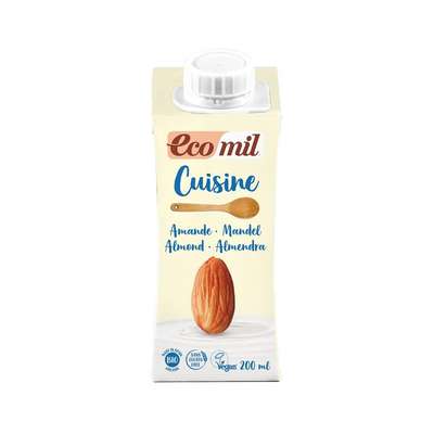 Crème cuisine aux amandes BIO, Ecomil (200 ml)