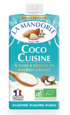 Crème cuisine coco BIO, La Mandorle (25 cl)