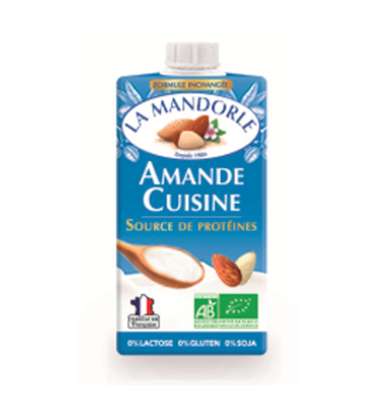 Crème cuisine amande BIO, La Mandorle (25 cl)