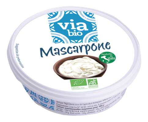 Mascarpone BIO, 48 % MG/PF, Via BIO (250 g)