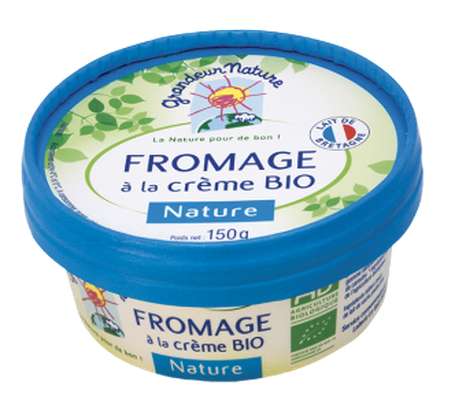 Fromage à la crème nature BIO, 23,3 % MG, Grandeur Nature (150 g)