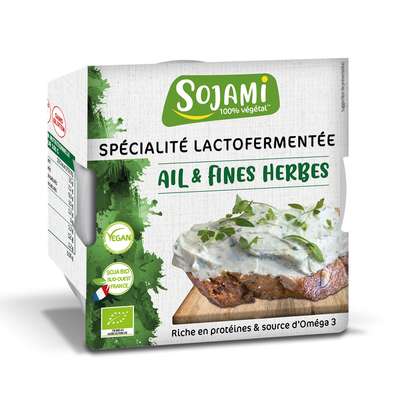 Sojami à tartiner ail et fines herbes BIO, Le Sojami (125 g)