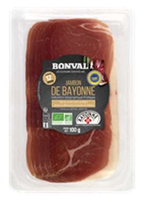 Jambon de Bayonne IGP 12 mois, Bonval (x 5, 100 g)