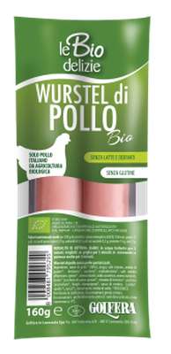 Saucisses de poulet BIO, Le Biodelizie di Gol (160 g)
